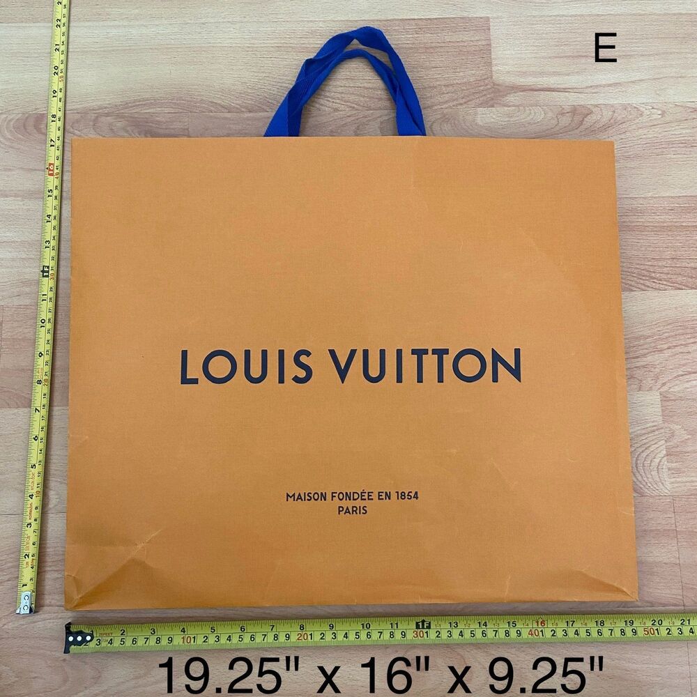LV Louis Vuitton Paper Shopping Gift Bag - XL bag (19.25" x 16" x 9.25") [E]